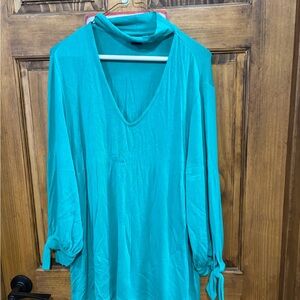 Kaari Blue Teal Tunic Top